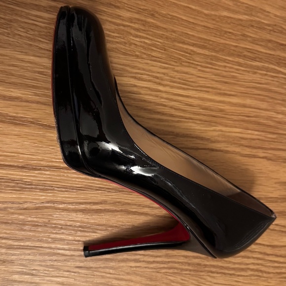 Christian Louboutin Paris Simple 120 mm Simple Pump Black Patent Leather - Picture 9 of 12